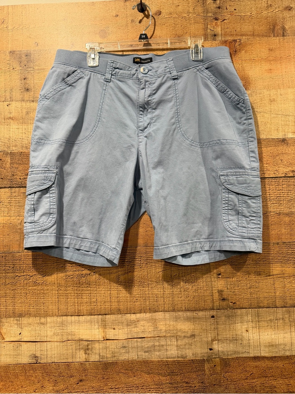 Lee Women’s Slate Blue Cargo Shorts Size 18W